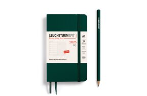 LEUCHTTURM WEEKLY PLANNER 2025 & NB A6 SC 12 MONTHS FOREST GREEN 370765